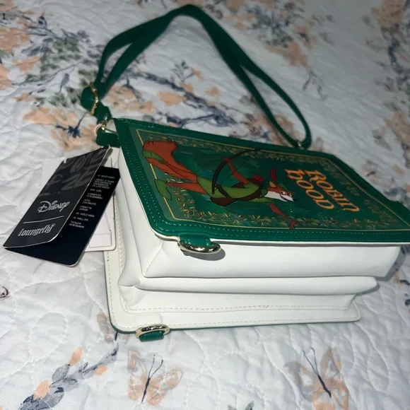 Loungefly Robin Hood Book Crossbody Bag - Picture 13 of 14